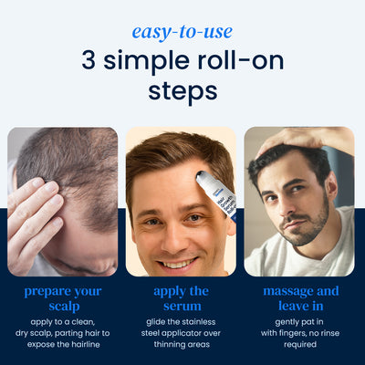Roll-on hair recovery serum