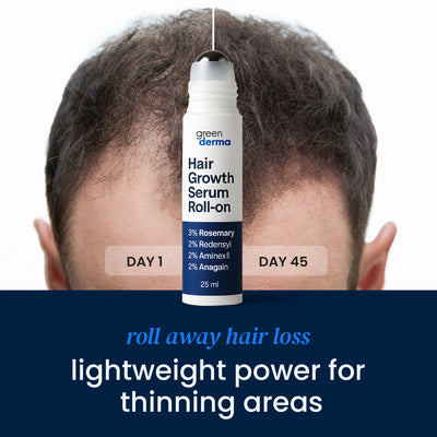 Roll-on hair recovery serum