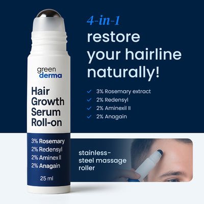 Roll-on hair recovery serum